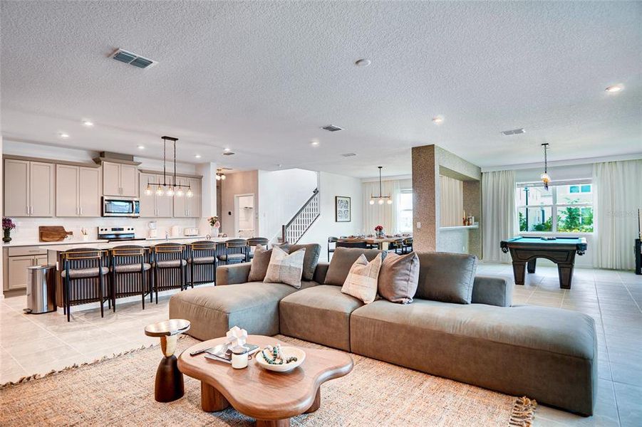 Furnished interior view inside a new home in , Kissimmee (Image 43).