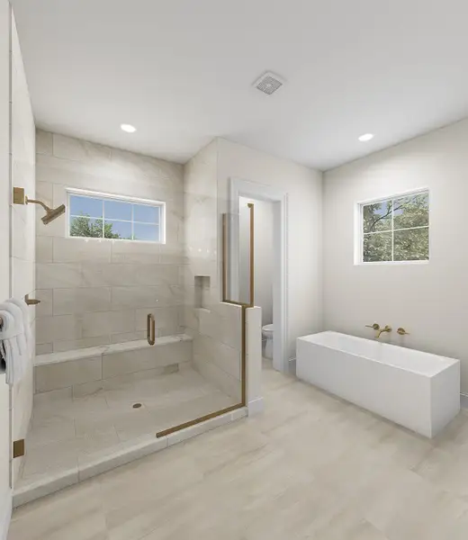 Representative furnished interior of a home built from the Mercel by Grenadier Homes in The Garden Homes at Swan Lake Estates, Dallas (Image 13).