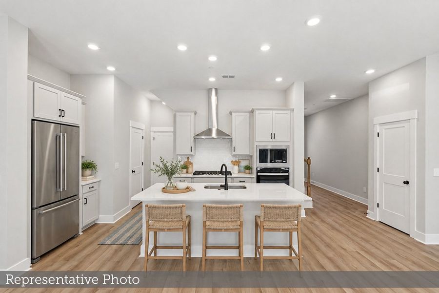 Furnished interior view inside a new home in Crosscreek Walk – Overlook, Charleston (Image 6).