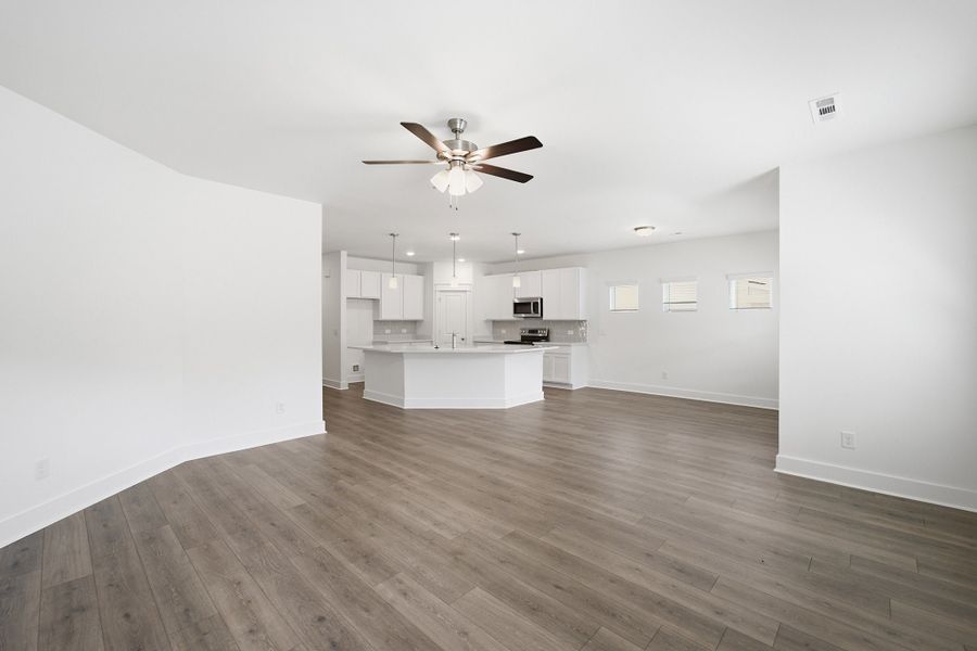 Spacious, unfurnished interior of a new home in Brush Creek, Fairview (Image 23). Spacious, unfurnished interior of a new home in Brush Creek, Fairview (Image 23).