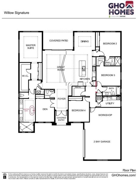 2D floor plan layout of this home in Belterra, Port St. Lucie, FL (Image 4).