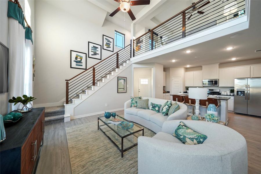 Furnished interior view inside a new home in Granger Pines, Conroe (Image 22).