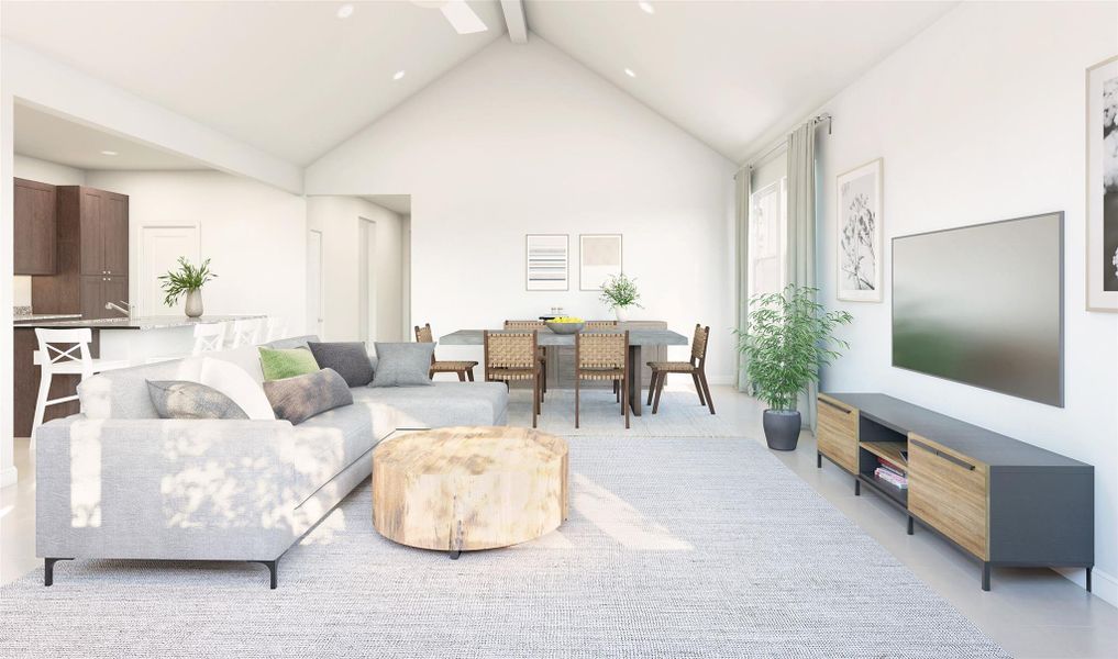 Open great room (*Artist rendering used for illustration purposes only.)