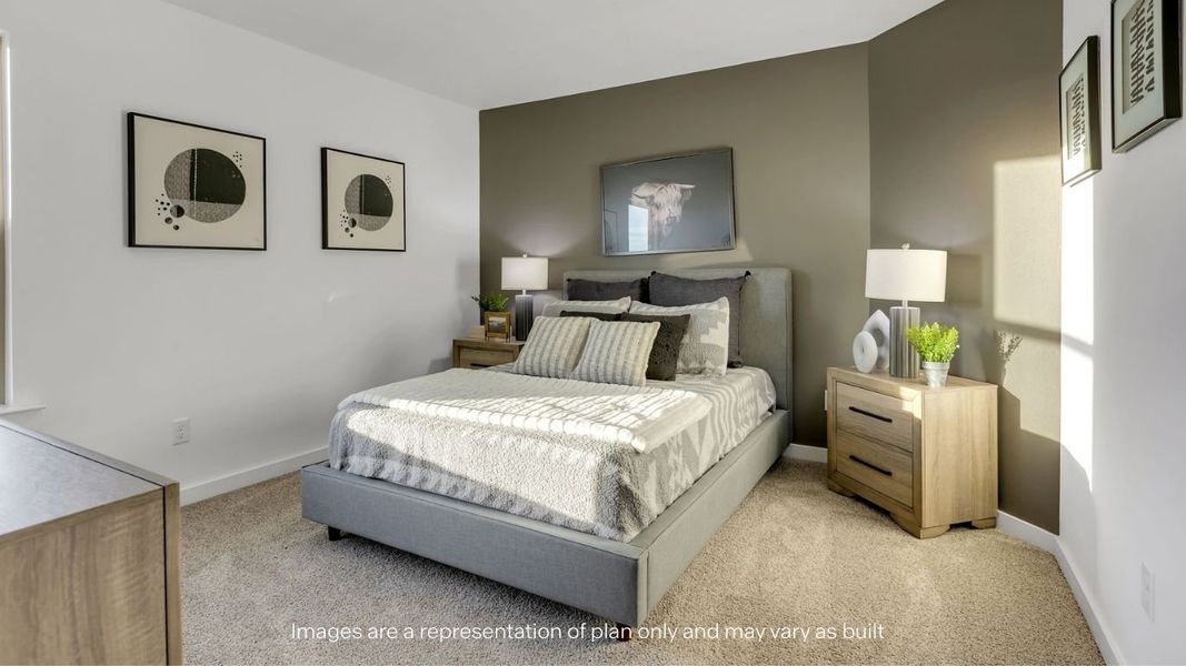 Furnished interior view inside a new home in Allen Farms, Lubbock (Image 27).