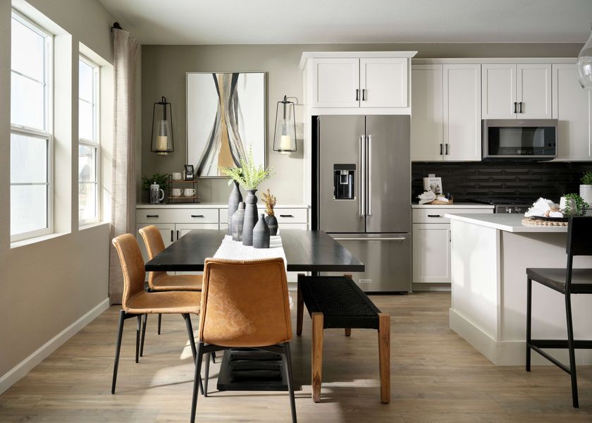 Representative furnished interior of a home built from the M by Tri Pointe Homes in Candelas Townhomes, Arvada (Image 14).