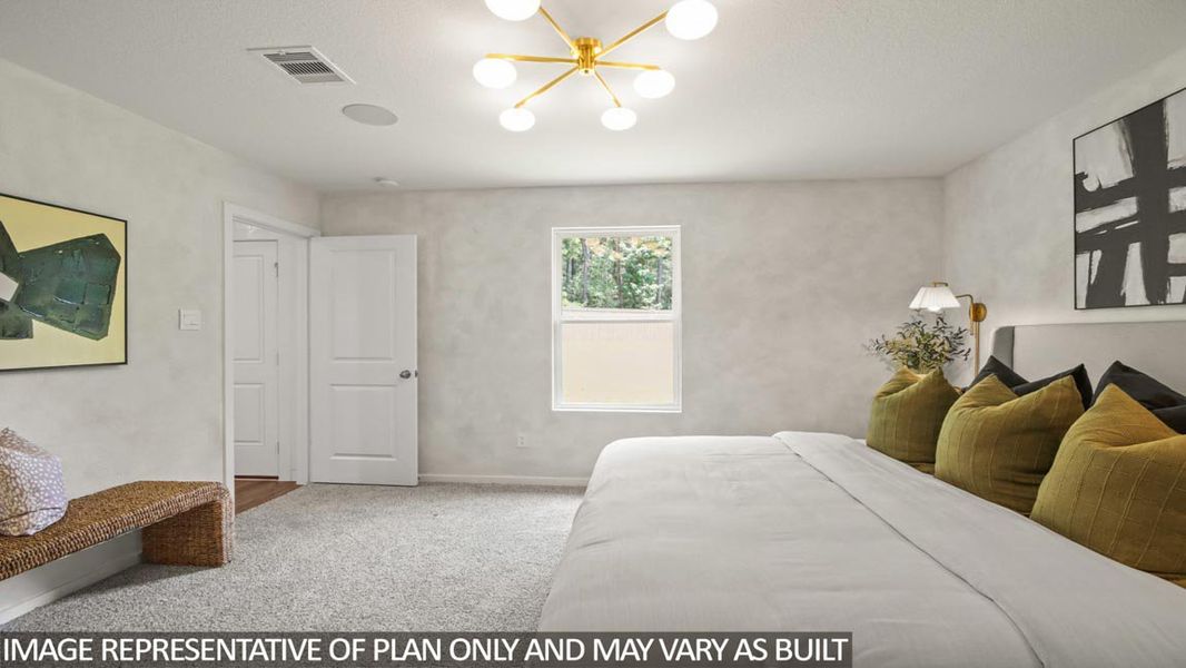 Furnished interior view inside a new home in Porters Mill, New Caney (Image 9).