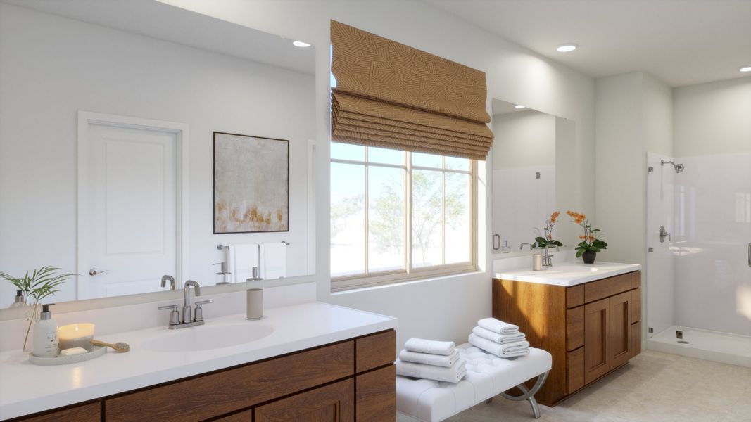 Representative furnished interior of a home built from the 1 by Risewell Homes in Bella Storia, Gilbert (Image 13).