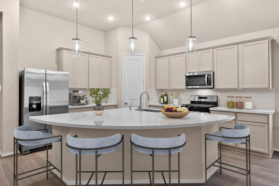 Furnished interior view inside a new home in Pomona 50' & 55', Manvel (Image 6).