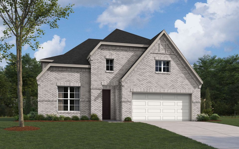 Representative exterior photo of a completed home built from the The Freeport II by William Ryan Homes in Aster Park, McKinney, TX (Image 4). Representative exterior photo of a completed home built from the The Freeport II by William Ryan Homes in Aster Park, McKinney, TX (Image 4).