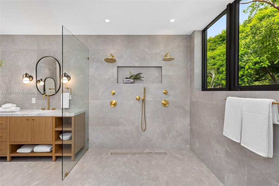 Furnished interior view inside a new home in , Miami (Image 17).