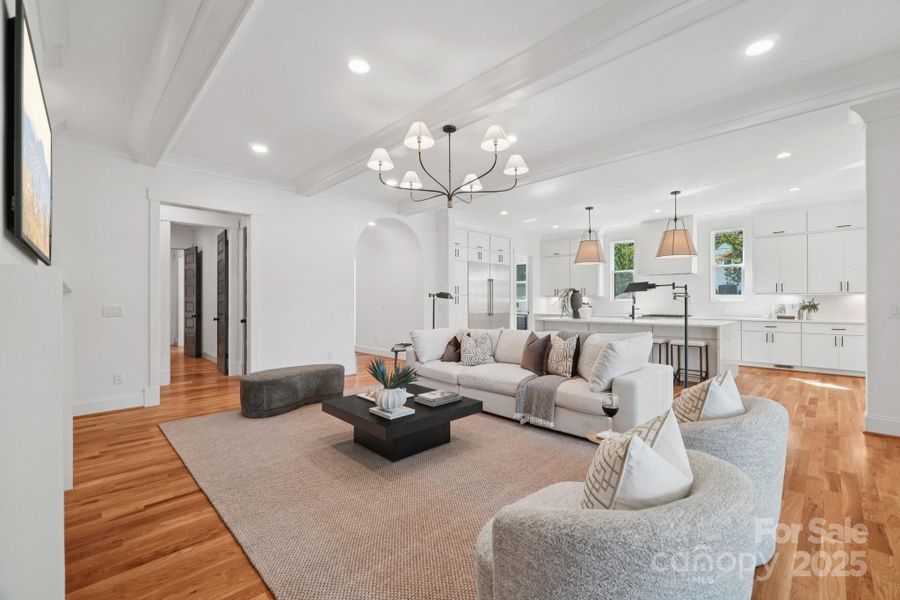 Furnished interior view inside a new home in , Charlotte (Image 32).