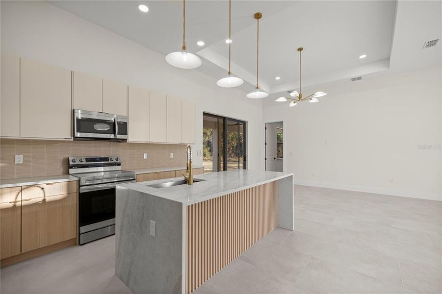 Furnished interior view inside a new home in , Dunnellon (Image 6).