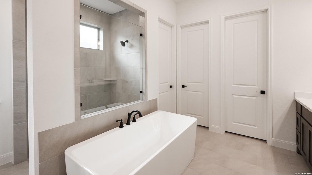 Furnished interior view inside a new home in Meadows of Mill Creek, Seguin (Image 11).