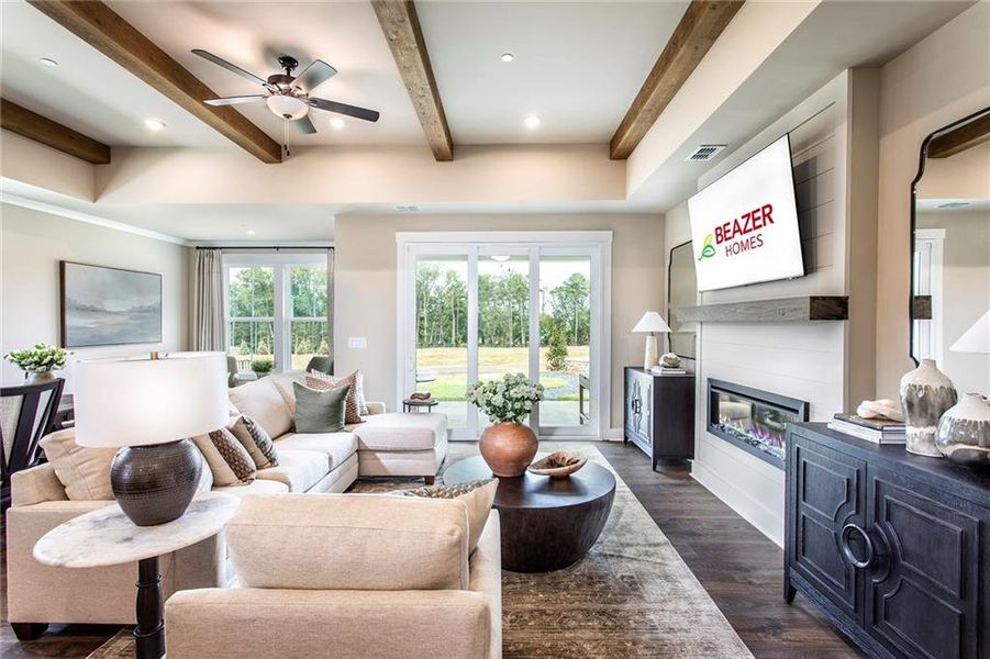 Furnished interior view inside a new home in Gatherings® at GreenHouse, Marietta (Image 4). Furnished interior view inside a new home in Gatherings® at GreenHouse, Marietta (Image 4).