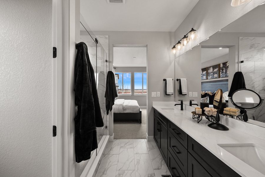 Representative furnished interior of a home built from the Glen by Trumark Homes in Trumark Homes at Tanterra, Parker (Image 24).