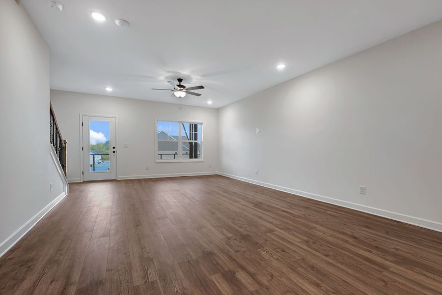 Representative unfurnished interior of a home built from the Ingram Rowhome by Parkside Builders in Anderson Park, Hendersonville (Image 48).