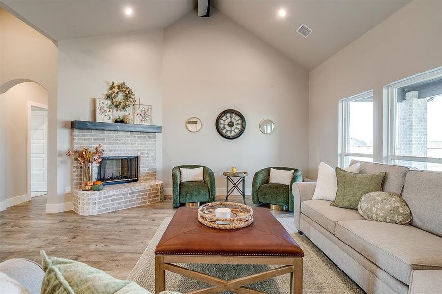 Furnished interior view inside a new home in Rocky Top Ranch, Reno (Image 8). Furnished interior view inside a new home in Rocky Top Ranch, Reno (Image 8).