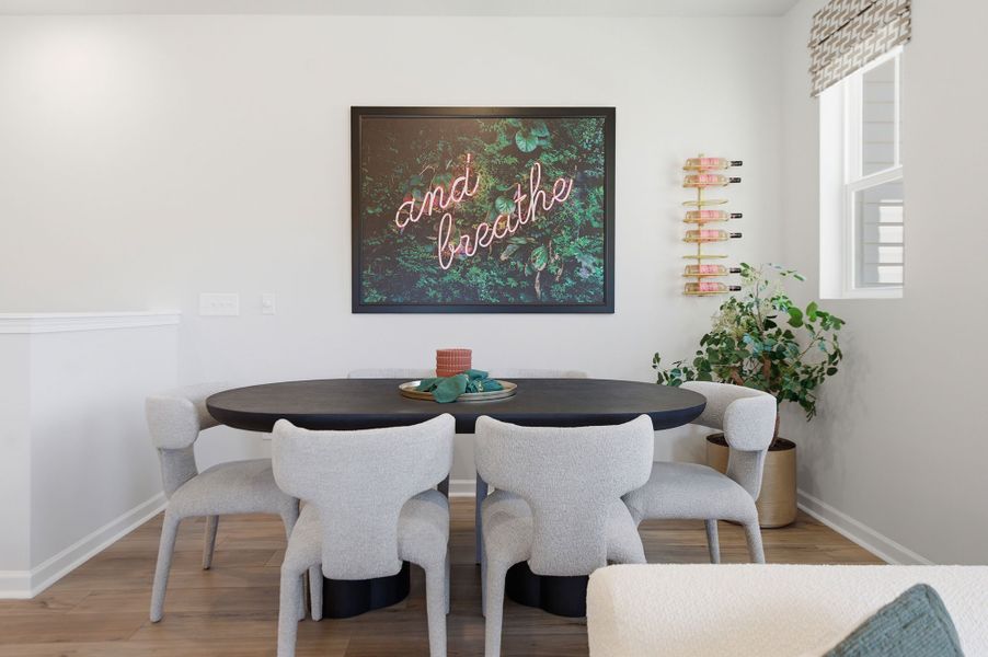 Representative furnished interior of a home built from the The Nuthatch Vista by David Weekley Homes in Westwood Reserve, Charlotte (Image 7). Representative furnished interior of a home built from the The Nuthatch Vista by David Weekley Homes in Westwood Reserve, Charlotte (Image 7).