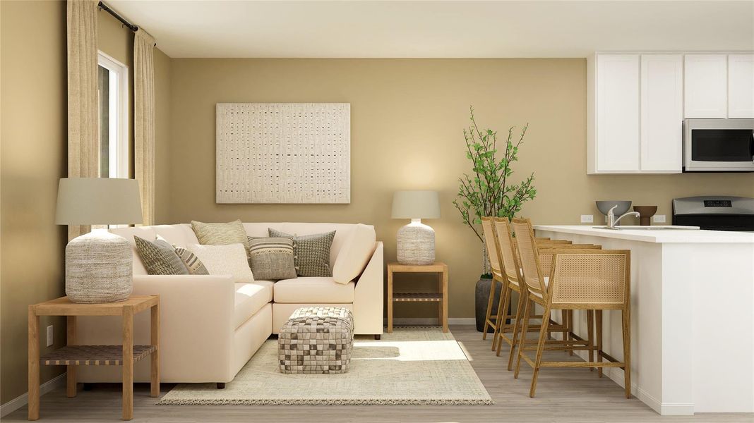 Furnished interior view inside a new home in Sila, Huffman (Image 12).
