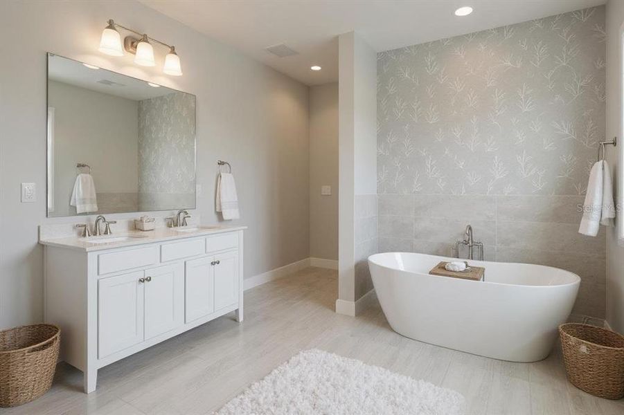 Furnished interior view inside a new home in , Sarasota (Image 16).