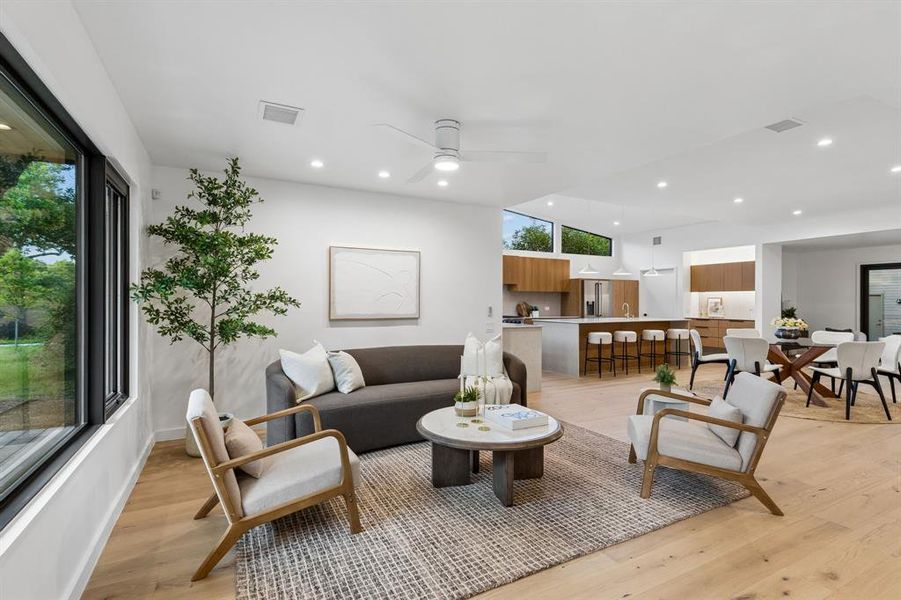 Furnished interior view inside a new home in , Dallas (Image 6).