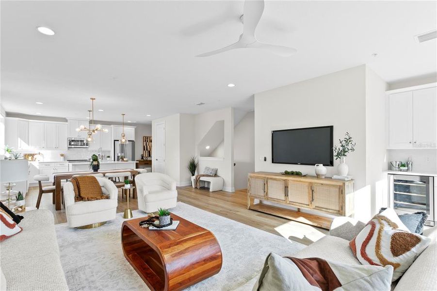Furnished interior view inside a new home in , Tampa (Image 31).