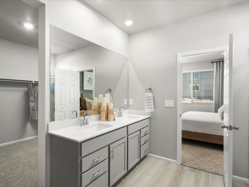 Furnished interior view inside a new home in Paint Brush Hills, Peyton (Image 12).