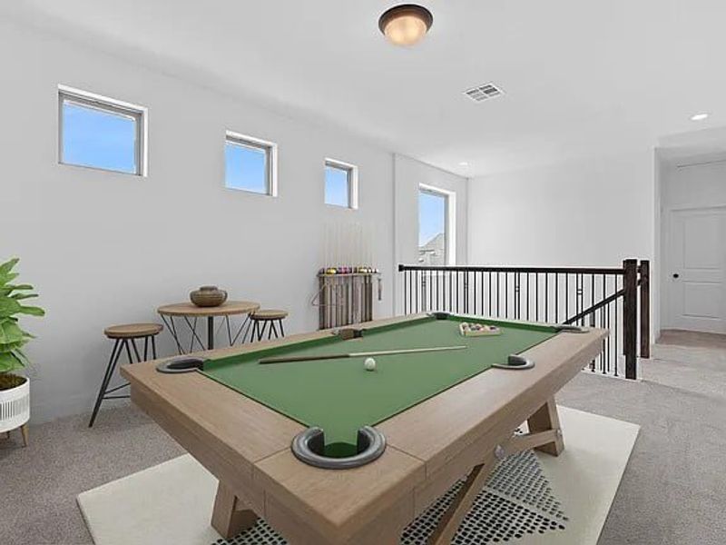 Furnished interior view inside a new home in The Porch at Du Pre, Buda (Image 6).