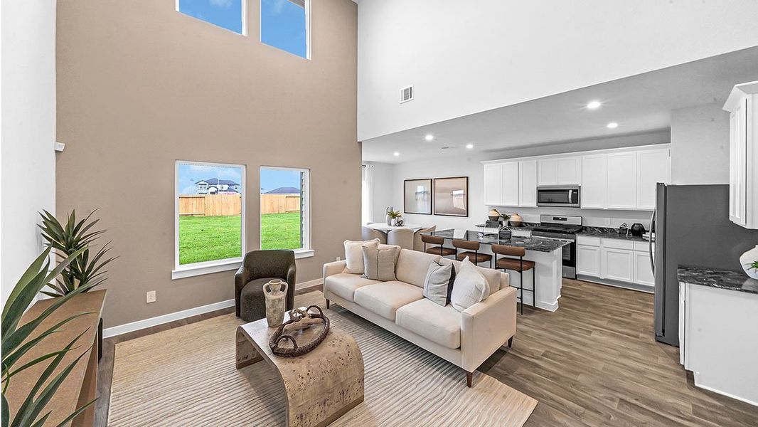 Furnished interior view inside a new home in Evergreen, Rosenberg (Image 9).