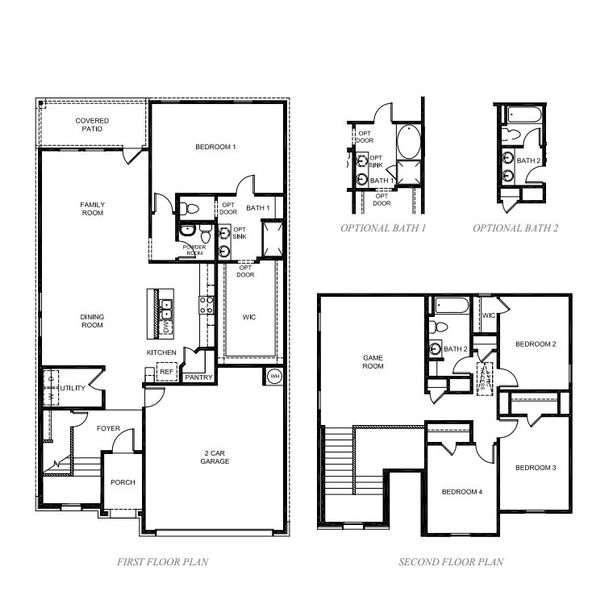2D floor plan layout of this home in Terra Vista, Lubbock, TX (Image 4).