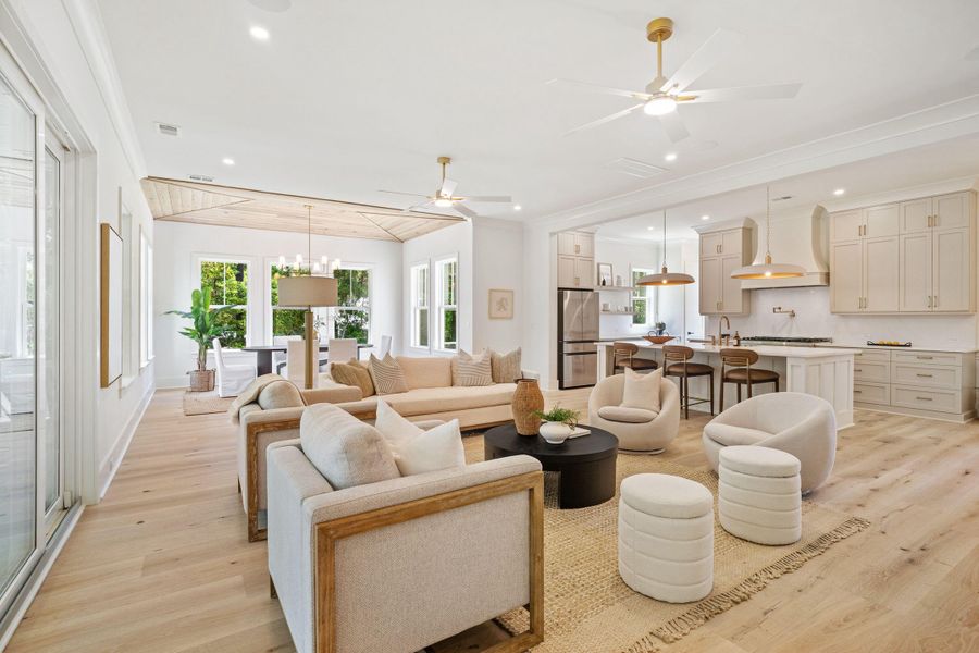 Furnished interior view inside a new home in , Awendaw (Image 9).