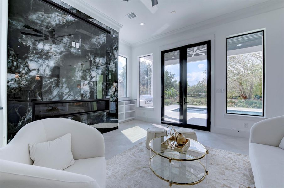 Furnished interior view inside a new home in , Spring (Image 7).