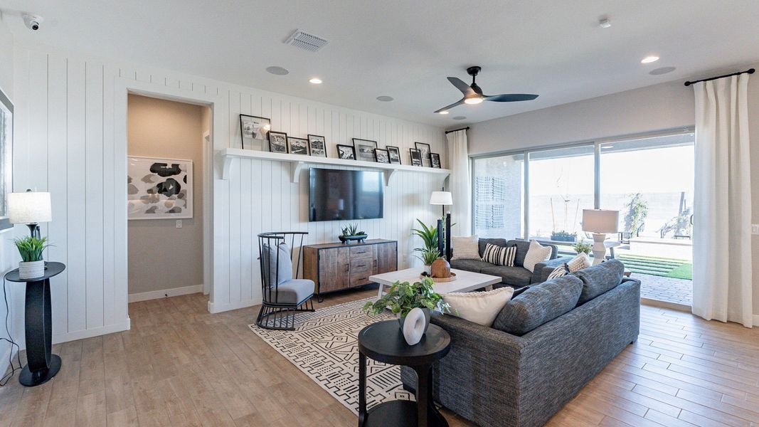 Representative furnished interior of a home built from the Crimson by DRB Homes in Arroyo Seco - Palazzo, Buckeye (Image 15).
