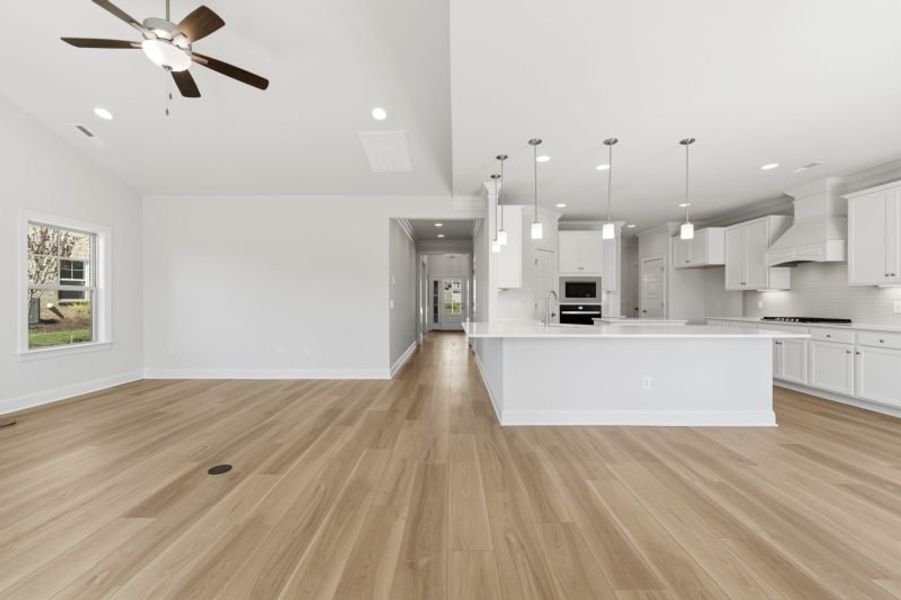 Representative unfurnished interior of a home built from the Cosmopolitan by Keystone Homes NC in Weybridge, Burlington (Image 82). Representative unfurnished interior of a home built from the Cosmopolitan by Keystone Homes NC in Weybridge, Burlington (Image 82).