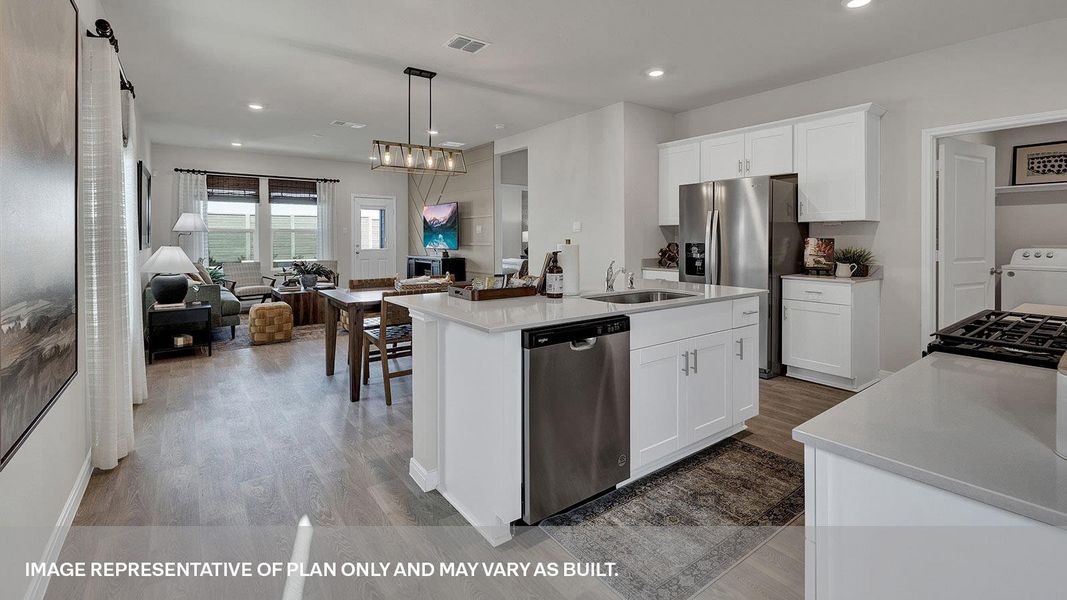 Furnished interior view inside a new home in Whisper South, San Marcos (Image 26).