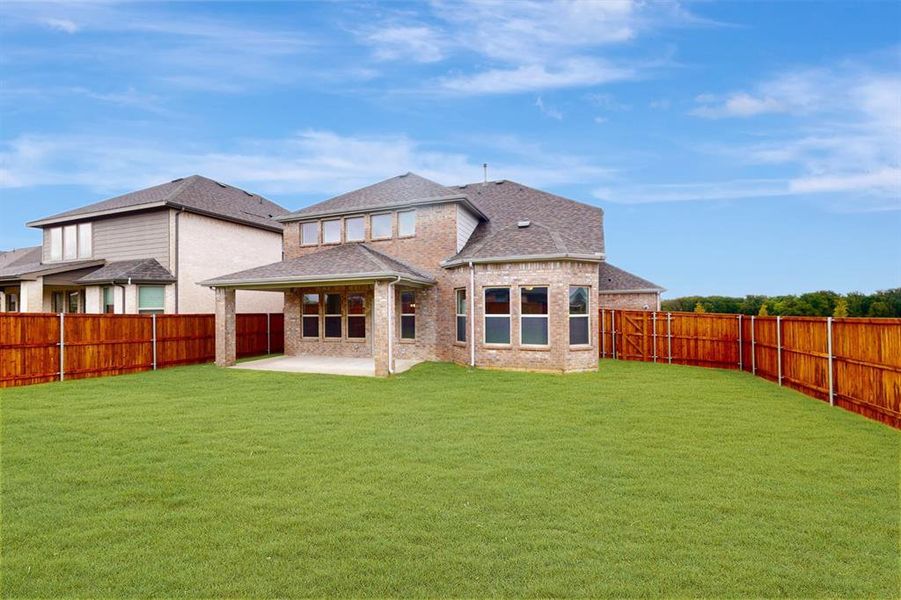 Front exterior of a new home in Lilybrooke at Legacy Hills, Celina, TX, highlighting curb appeal (Image 21). Front exterior of a new home in Lilybrooke at Legacy Hills, Celina, TX, highlighting curb appeal (Image 21).