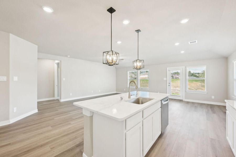 Furnished interior view inside a new home in Landing Meadows - Traditional Series, New Caney (Image 3).