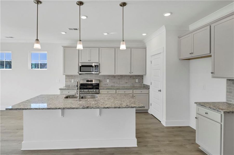 Furnished interior view inside a new home in Villas at Dawsonville, Dawsonville (Image 9).
