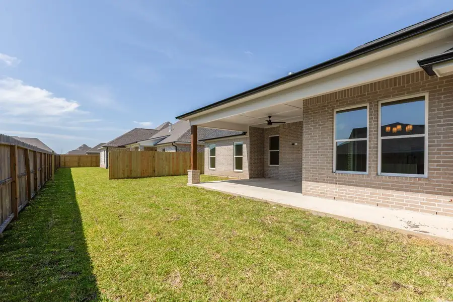 Exterior details and patio area of a home in , Beaumont (Image 2). Exterior details and patio area of a home in , Beaumont (Image 2).