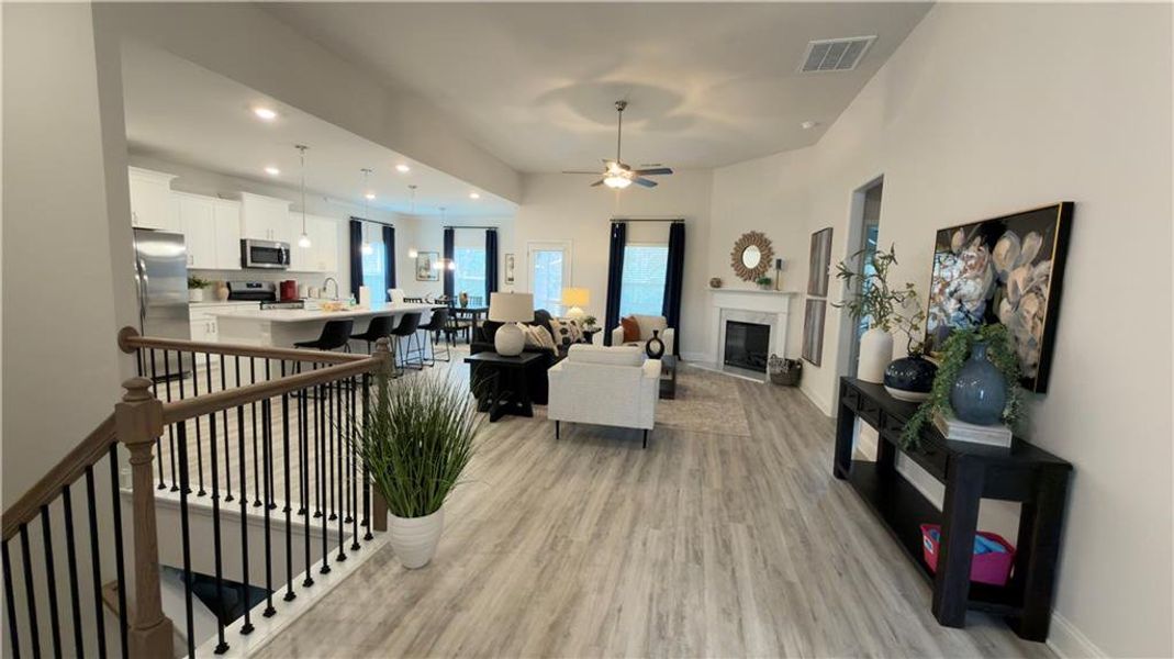 Furnished interior view inside a new home in Habersham Meadows, Demorest (Image 11).