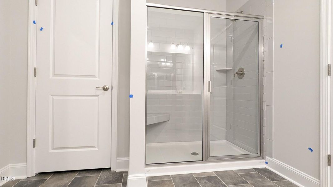 primary shower and linen closet (lot 12)