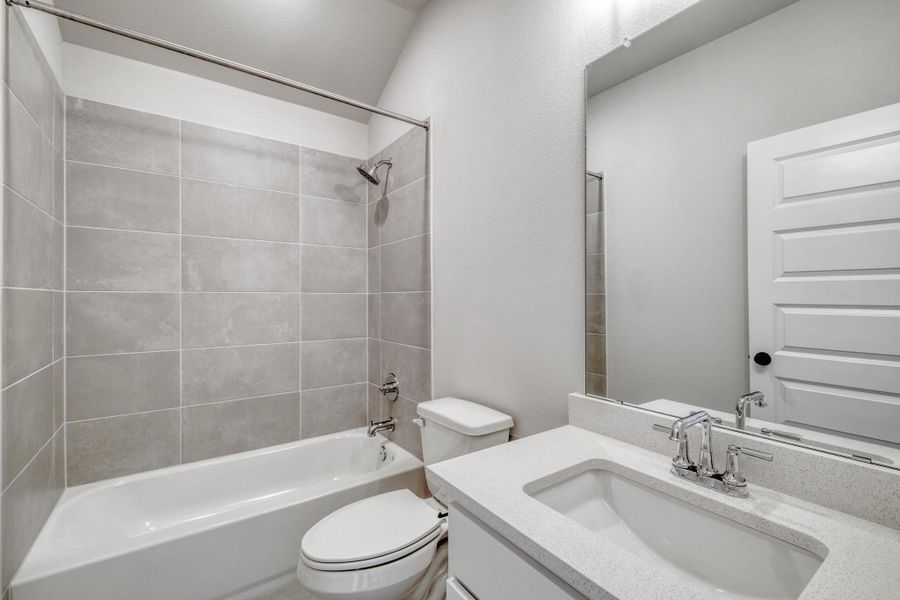 Furnished interior view inside a new home in The Colony, Bastrop (Image 6).