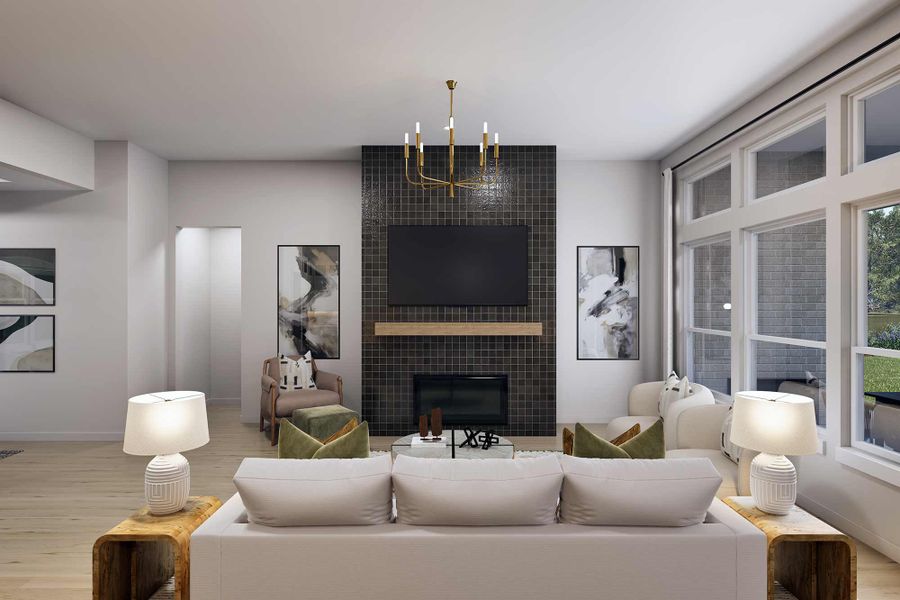 The Alabaster - Optional Fireplace The Alabaster - Optional Fireplace