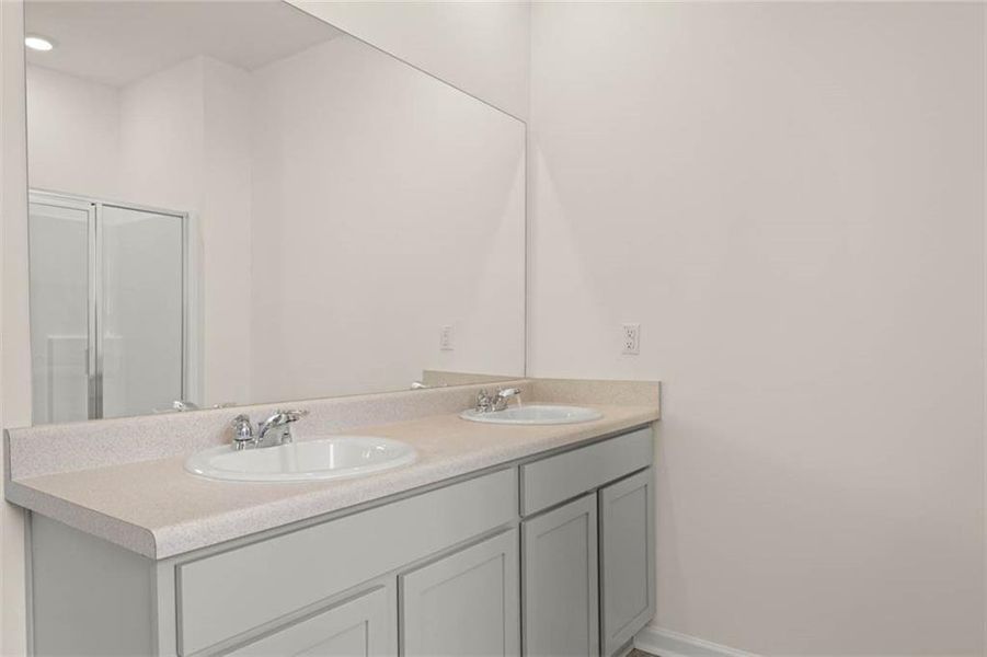 Close-up of interior finishes inside a home in Champion's Run, Lithonia (Image 9).