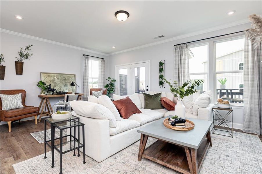 Furnished interior view inside a new home in , Powder Springs (Image 5).