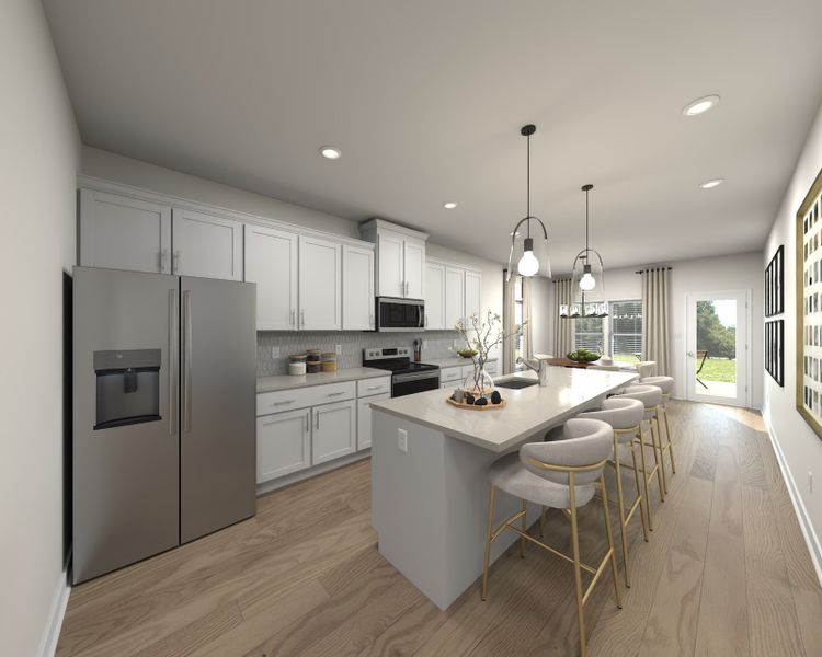 Skip takeout and prep dinner in the well-appointed kitchen.