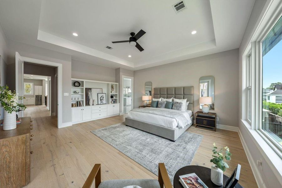 Furnished interior view inside a new home in , Houston (Image 28).