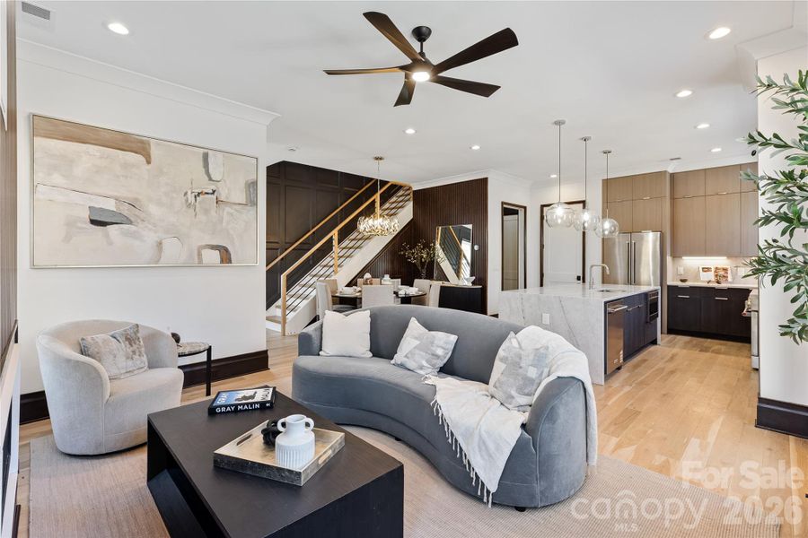 Furnished interior view inside a new home in , Charlotte (Image 6). Furnished interior view inside a new home in , Charlotte (Image 6).