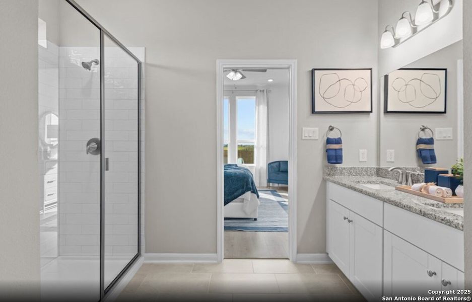 Furnished interior view inside a new home in Comanche Ridge, San Antonio (Image 3). Furnished interior view inside a new home in Comanche Ridge, San Antonio (Image 3).