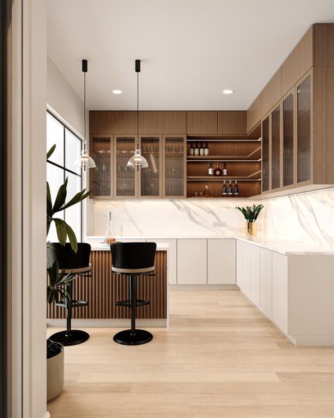 Furnished interior view inside a new home in , Houston (Image 16).